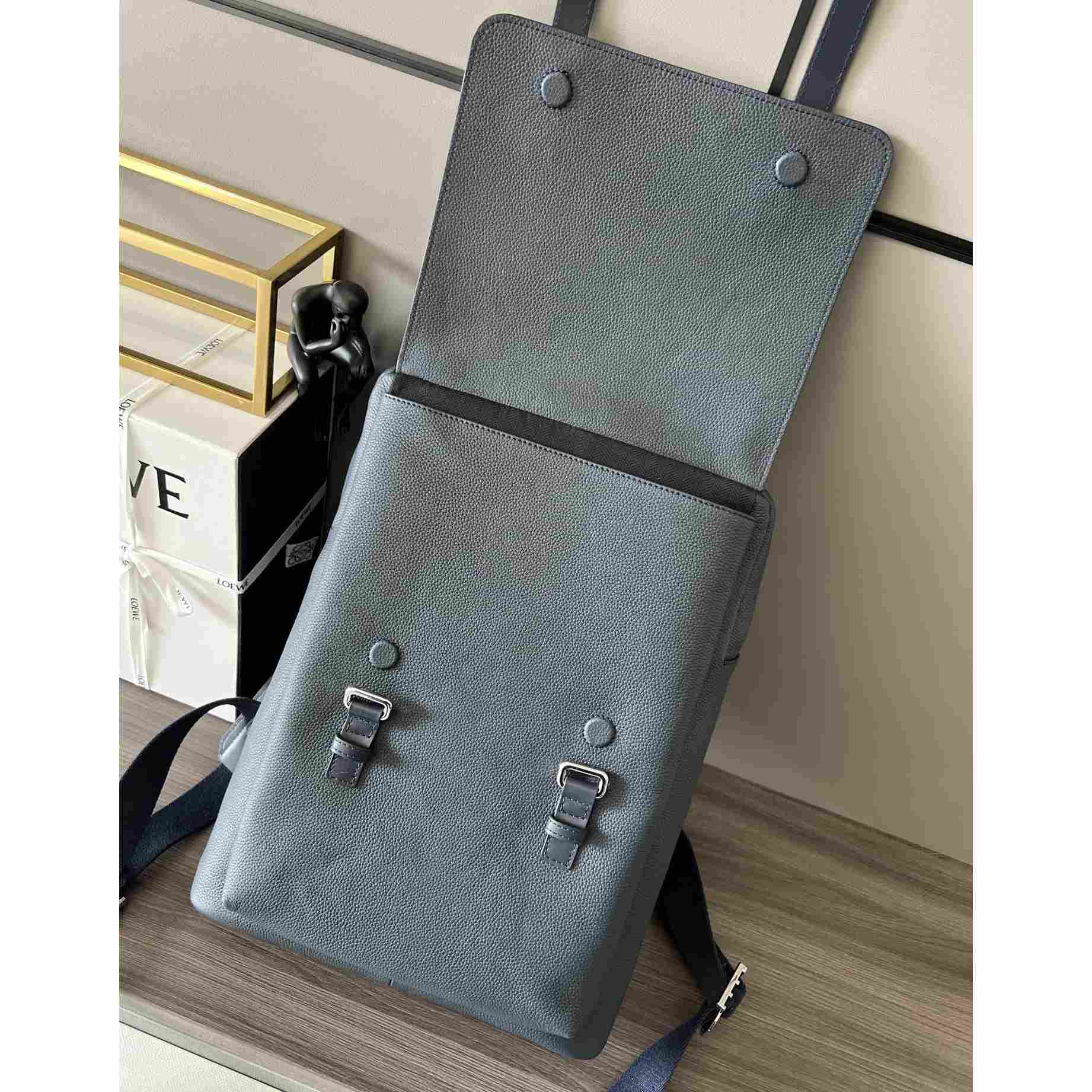 Loewe Military Backpack In Soft Grained Calfskin - FashionPlug