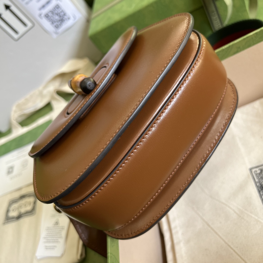 Gucci Bamboo 1947 Mini Top Handle Bag(17-12-7.5cm) - FashionPlug