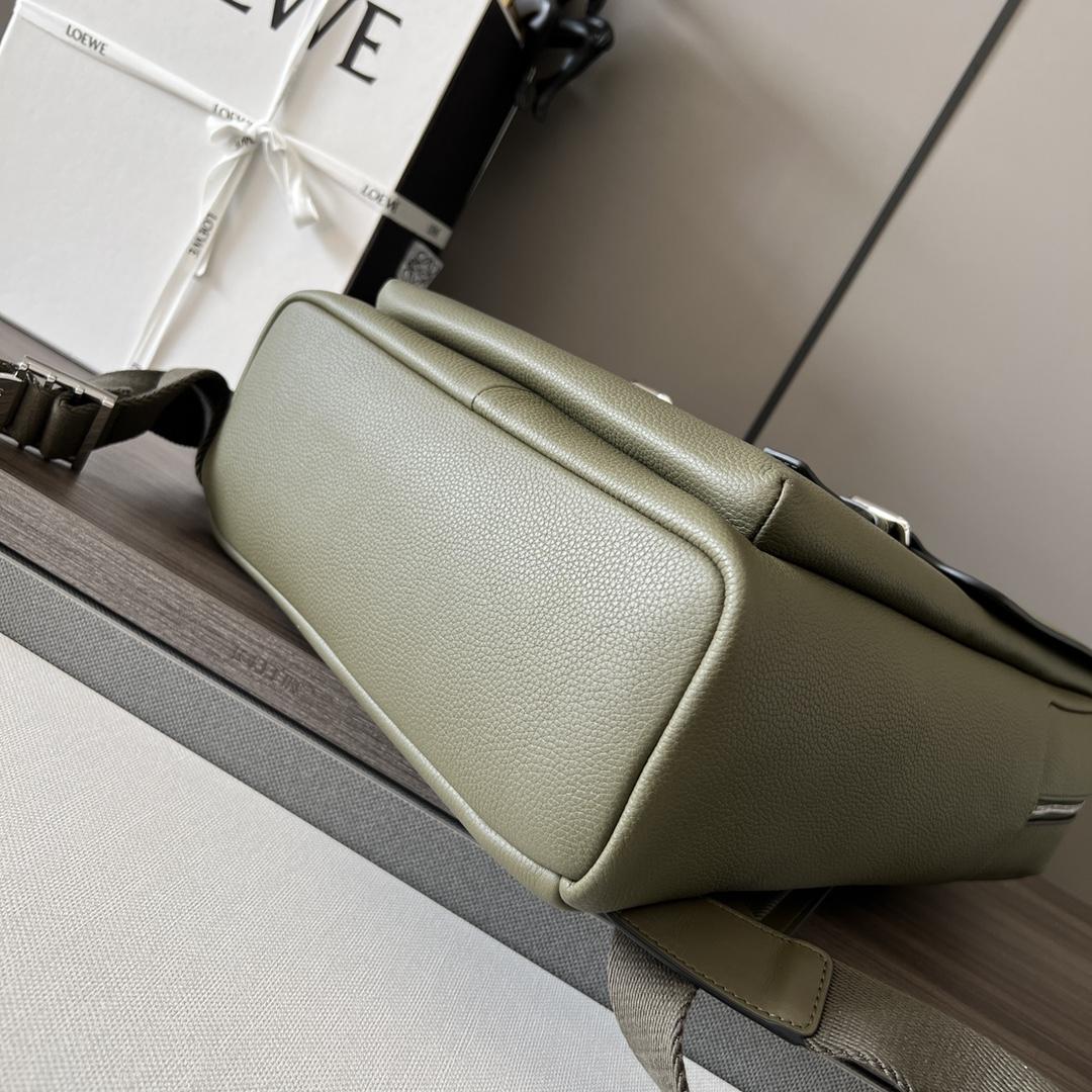 Loewe Military Backpack In Soft Grained Calfskin - FashionPlug