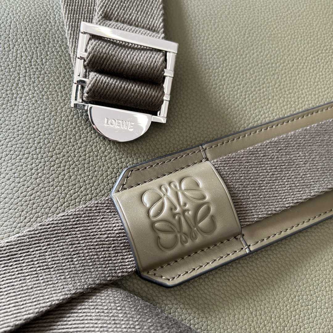 Loewe Military Backpack In Soft Grained Calfskin - FashionPlug