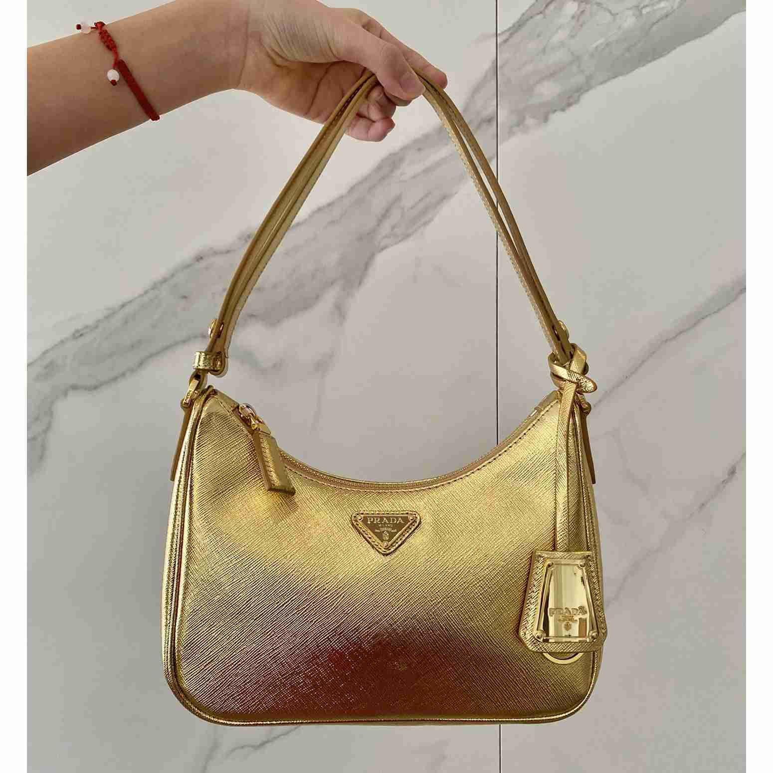 Prada Saffiano Leather Mini Bag(23-17-6.5cm) - FashionPlug