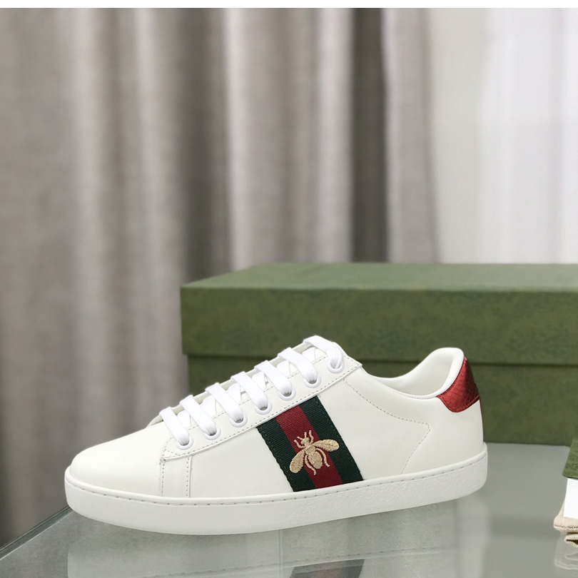 Gucci Ace Sneaker With Bee - FashionPlug