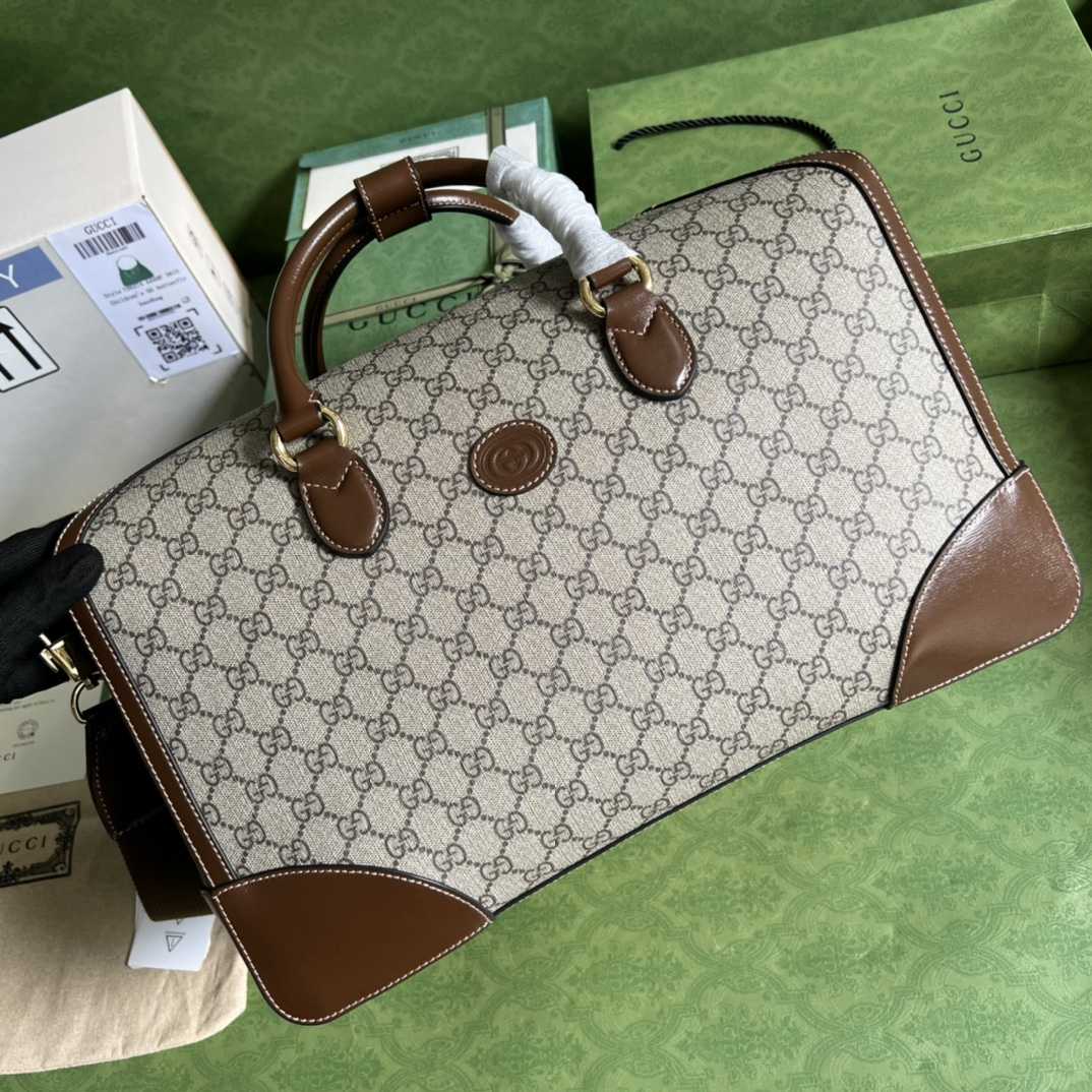 Gucci Duffle Bag With Interlocking G(42-26-24cm) - FashionPlug