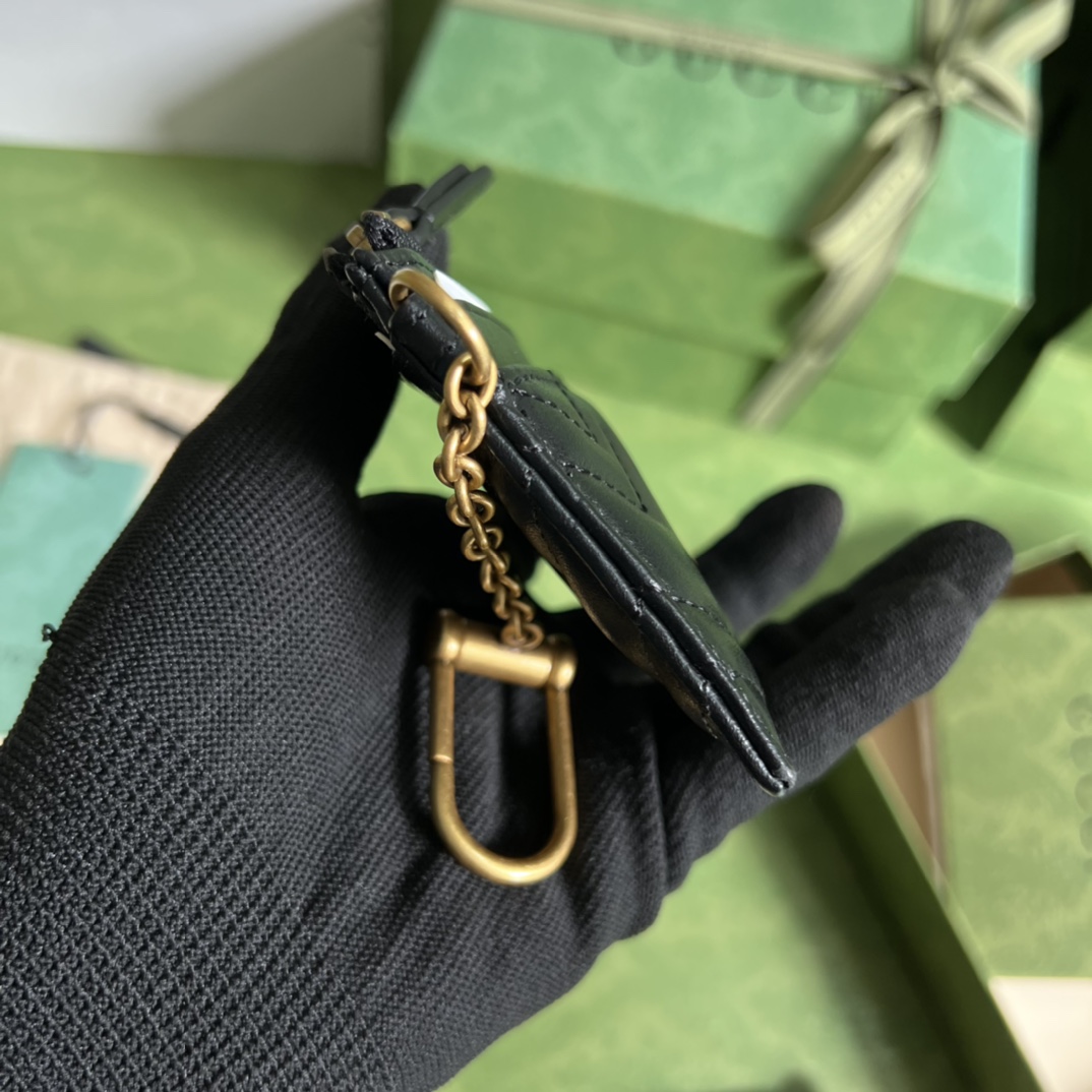 Gucci GG Marmont Keychain Wallet(10-7.5-1cm) - FashionPlug
