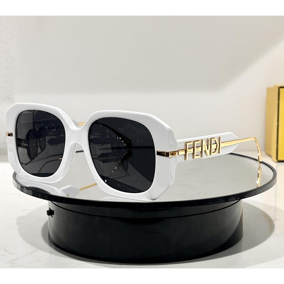 Fendi Fendigraphy Transparent Gray Acetate Sunglasses - FashionPlug