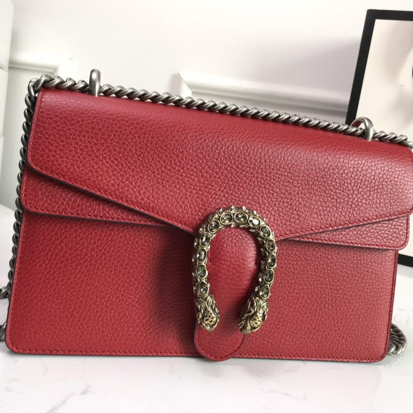 Gucci Dionysus Leather Shoulder Bag(28-18-9cm)   - FashionPlug