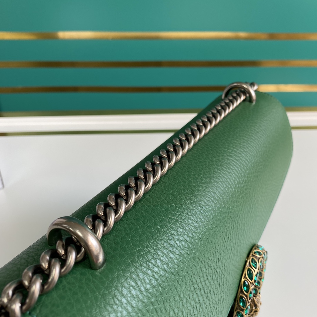 Gucci Dionysus leather shoulder bag(28-17-9cm)   - FashionPlug