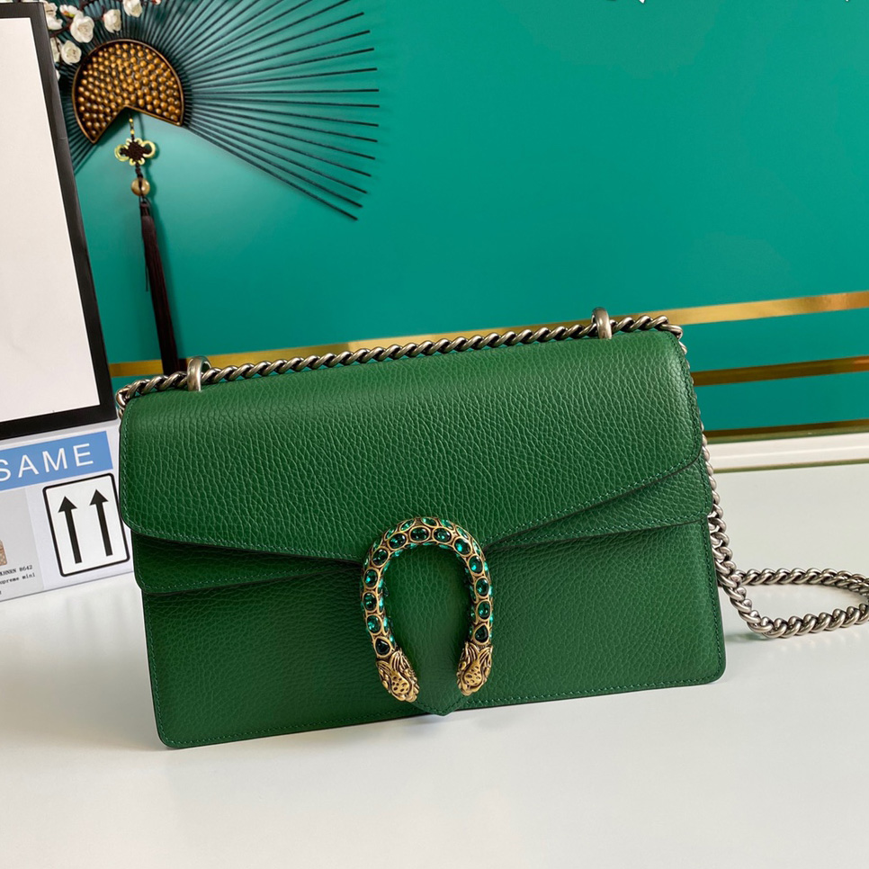 Gucci Dionysus leather shoulder bag(28-17-9cm)   - FashionPlug
