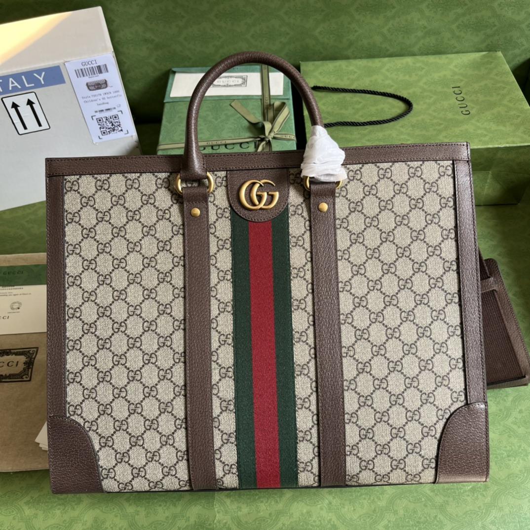 Gucci Ophidia Large Tote Bag(43-35-18.5CM)   - FashionPlug
