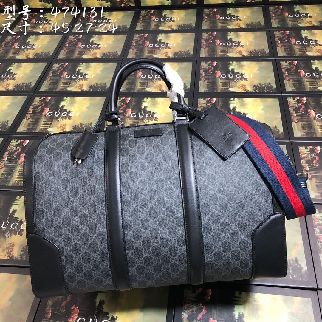Gucci GG Black Carry-On Duffle - FashionPlug