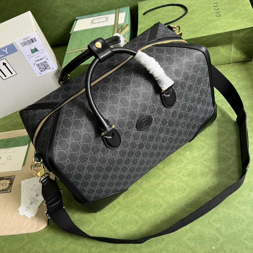 Gucci Duffle Bag With Interlocking G(42-26-24cm) - FashionPlug