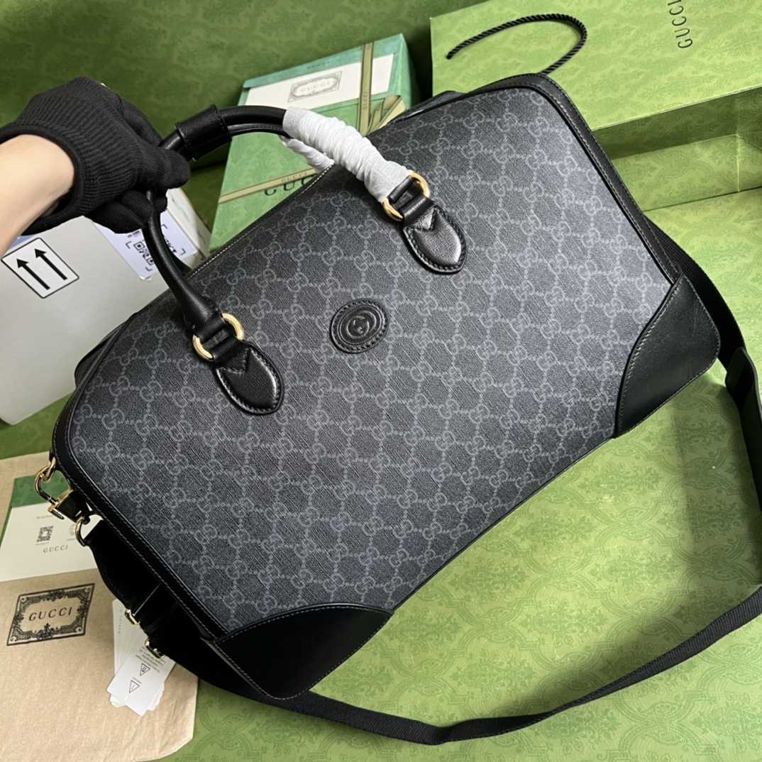 Gucci Duffle Bag With Interlocking G(42-26-24cm) - FashionPlug