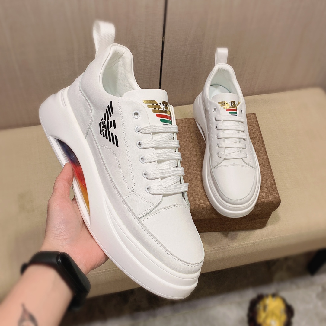 Armani Logo Sneakers - FashionPlug