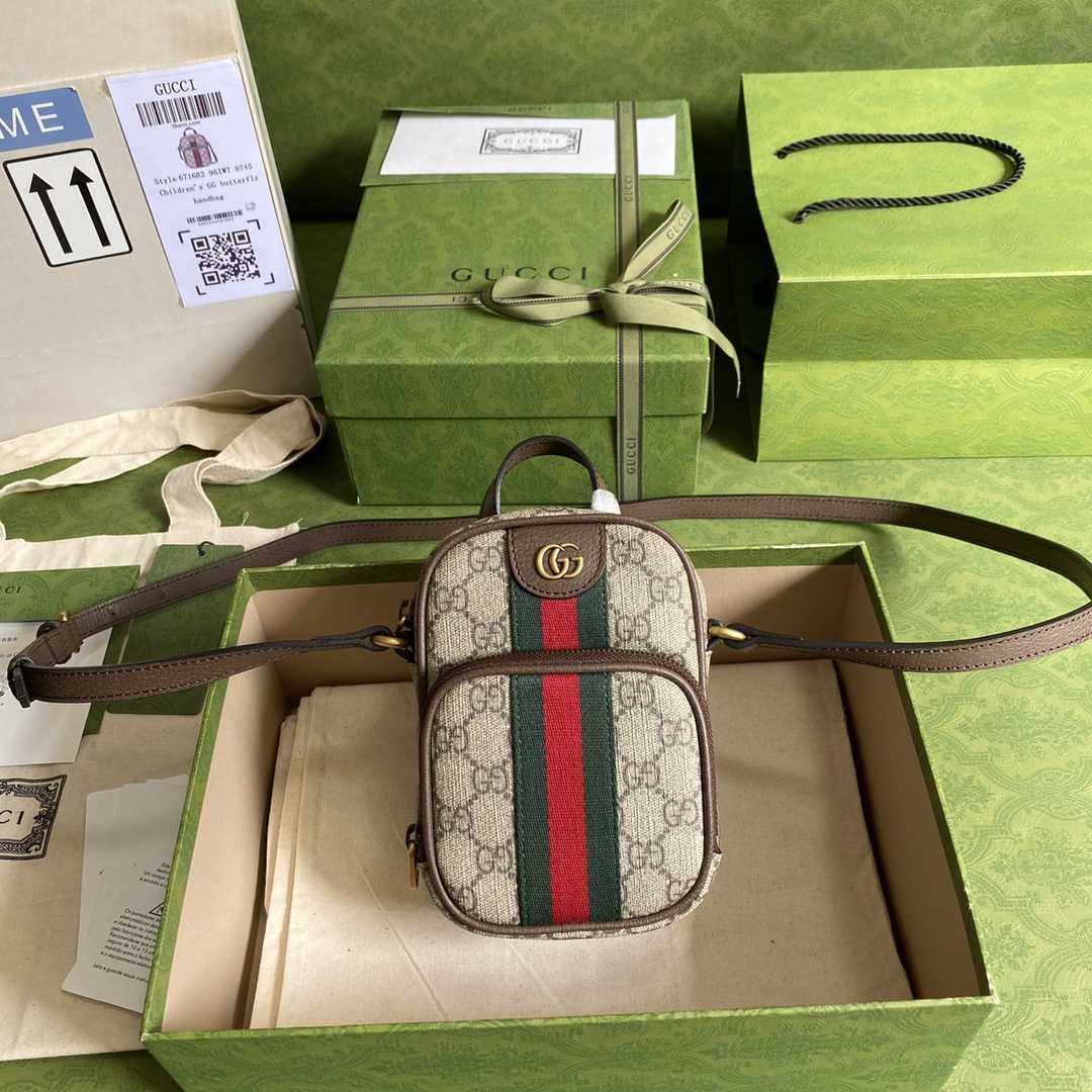 Gucci Ophidia GG Mini Bag(12-16-7cm)   - FashionPlug