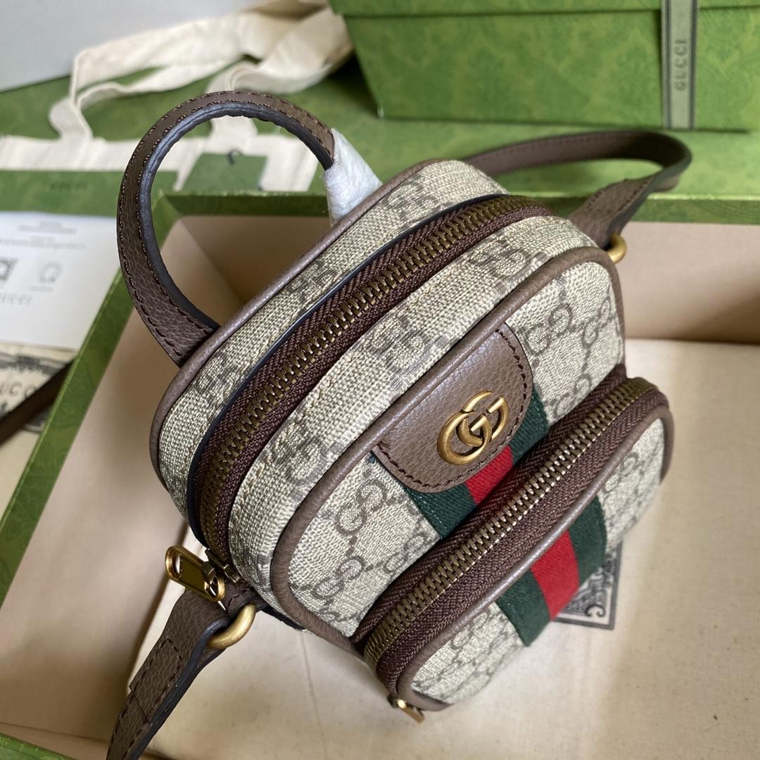 Gucci Ophidia GG Mini Bag(12-16-7cm)   - FashionPlug