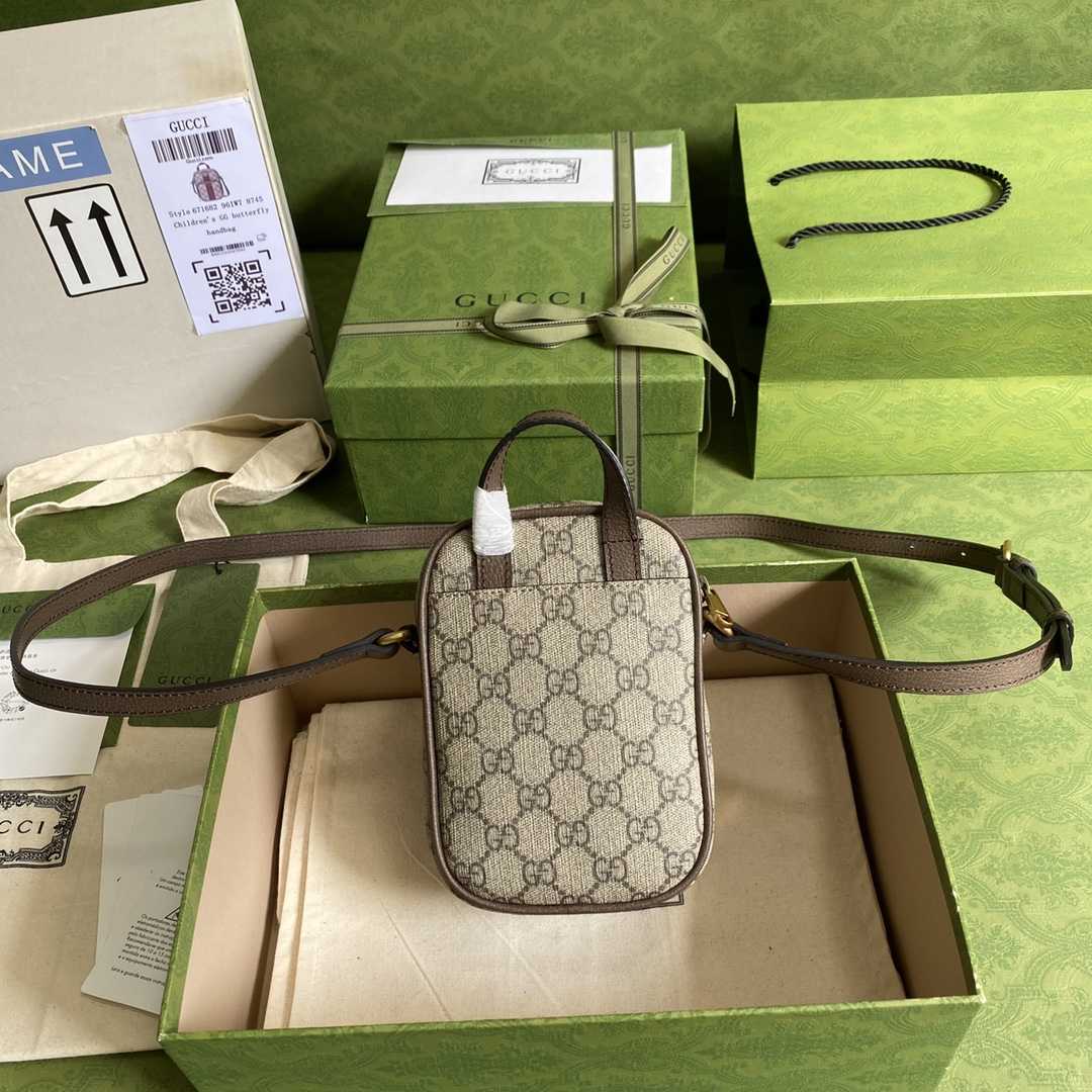 Gucci Ophidia GG Mini Bag(12-16-7cm)   - FashionPlug