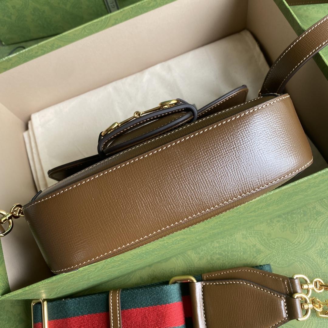 Gucci Horsebit 1955 Mini Bag(20.5-14-5cm)   - FashionPlug