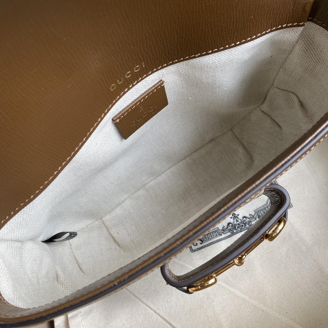 Gucci Horsebit 1955 Mini Bag(20.5-14-5cm)   - FashionPlug