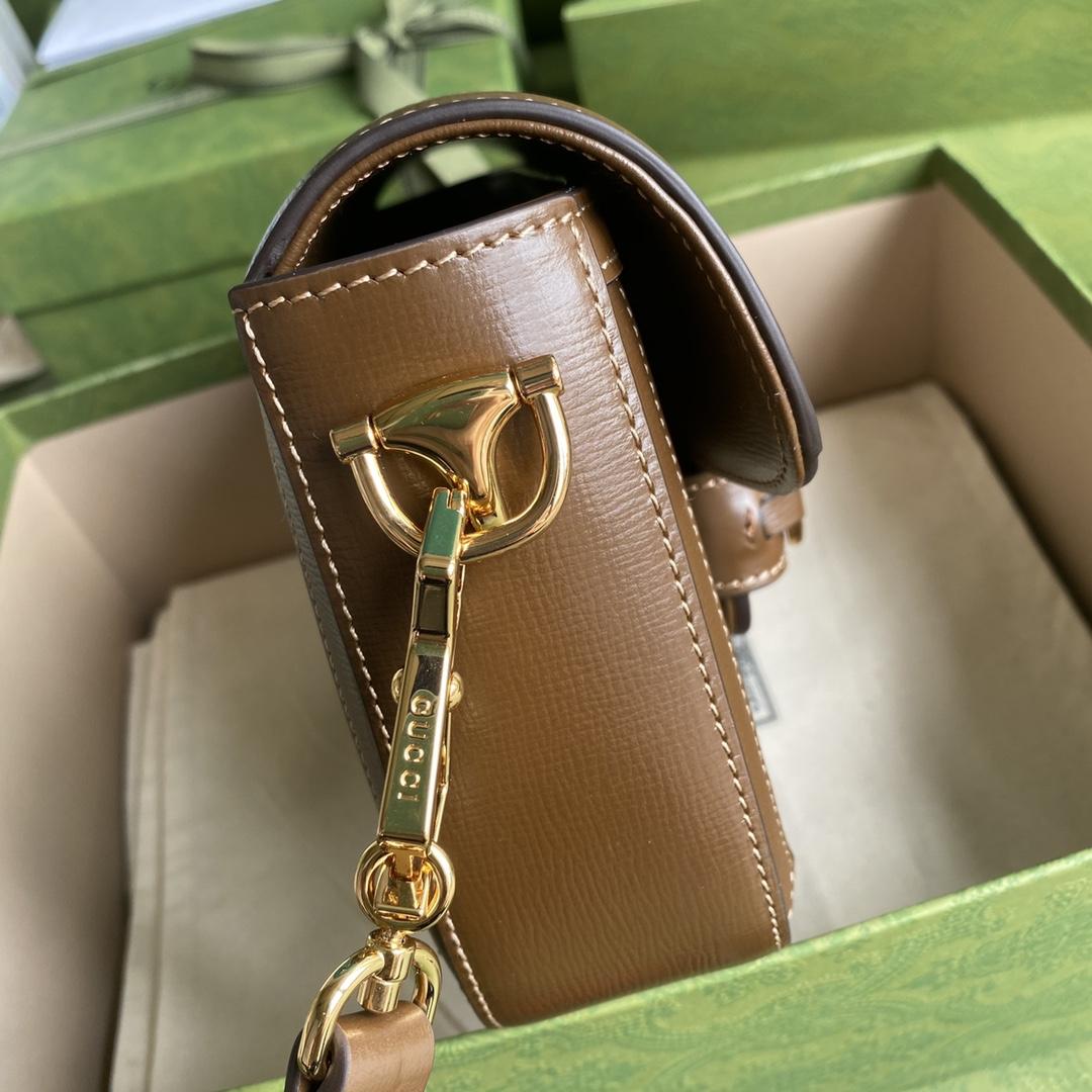 Gucci Horsebit 1955 Mini Bag(20.5-14-5cm)   - FashionPlug
