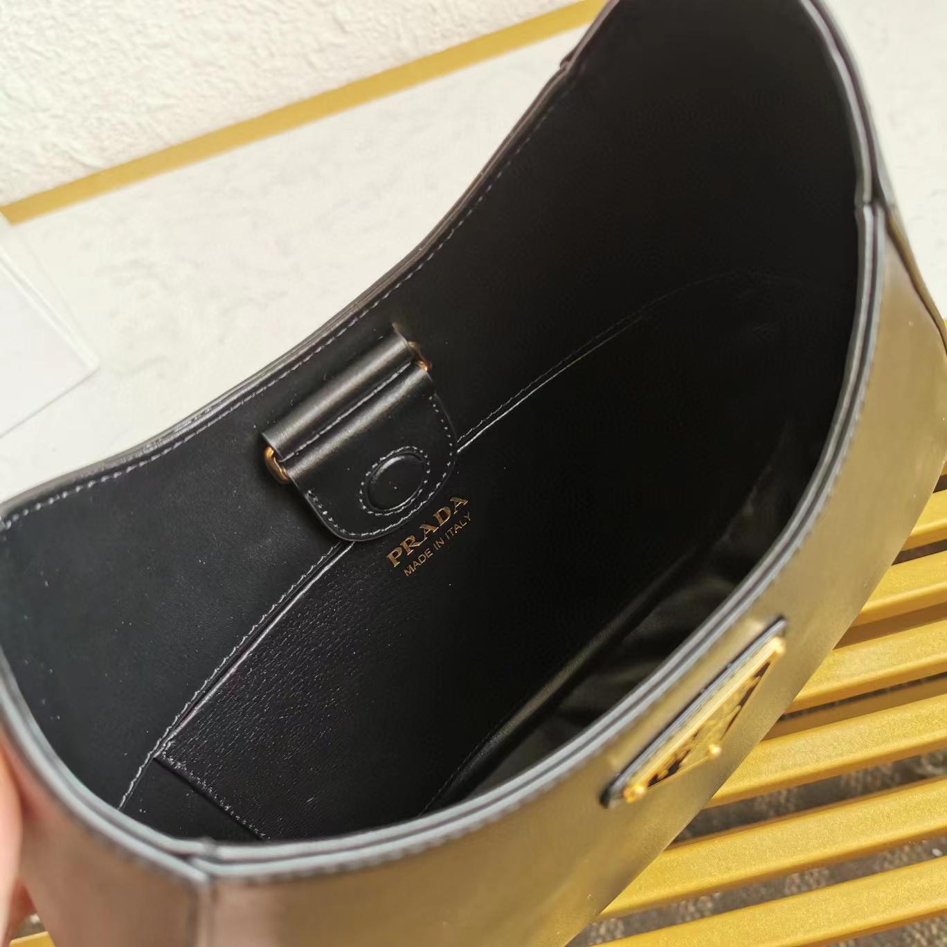Prada Prada Cleo brushed leather shoulder bag(27-20-7cm) - FashionPlug