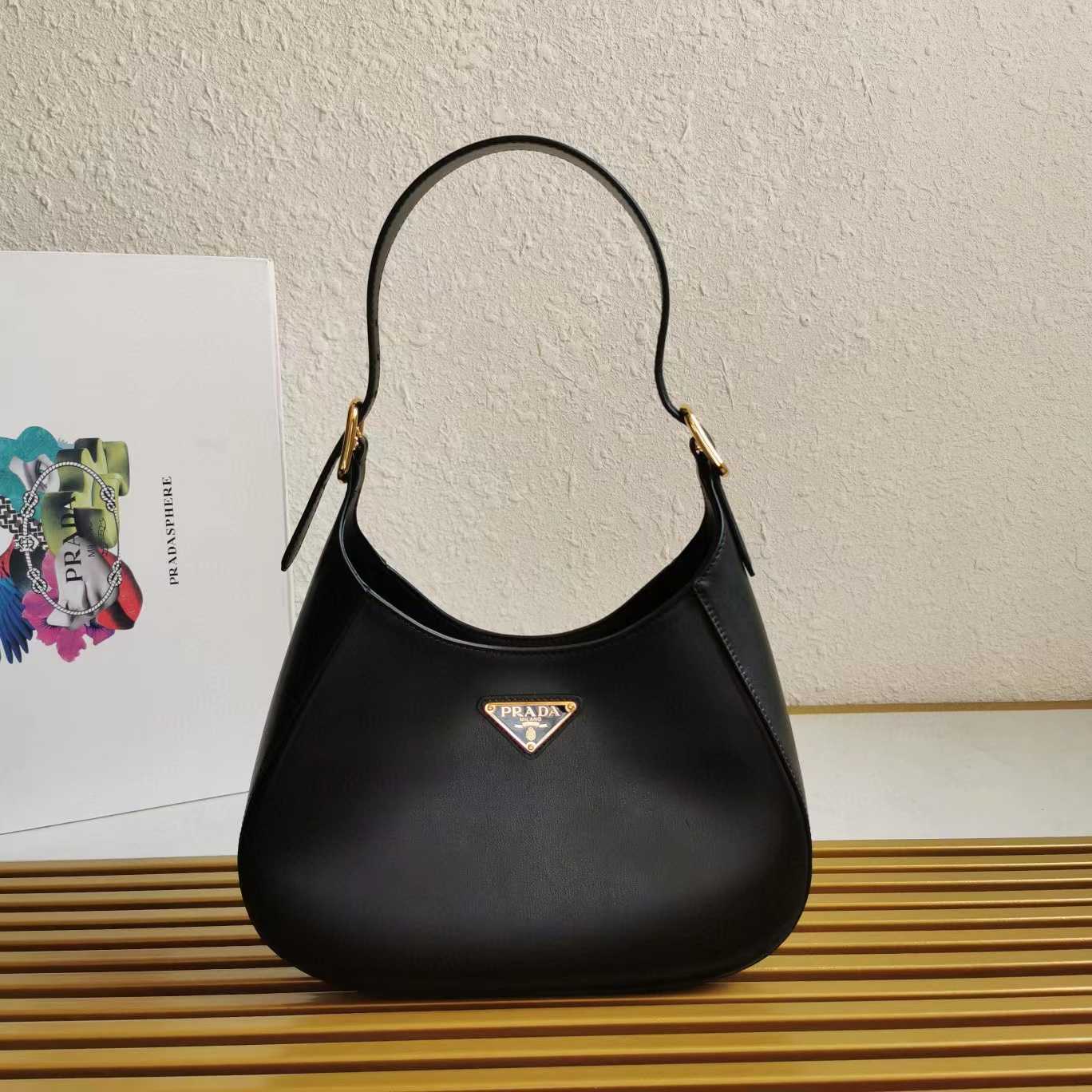 Prada Prada Cleo brushed leather shoulder bag(27-20-7cm) - FashionPlug