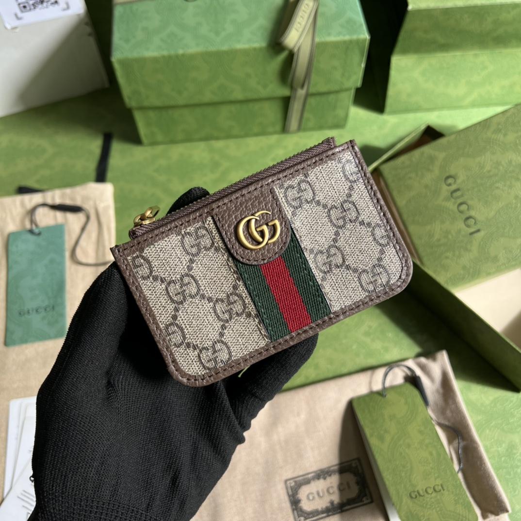 Gucci Ophidia Card Case(12-7.5-1cm) - FashionPlug