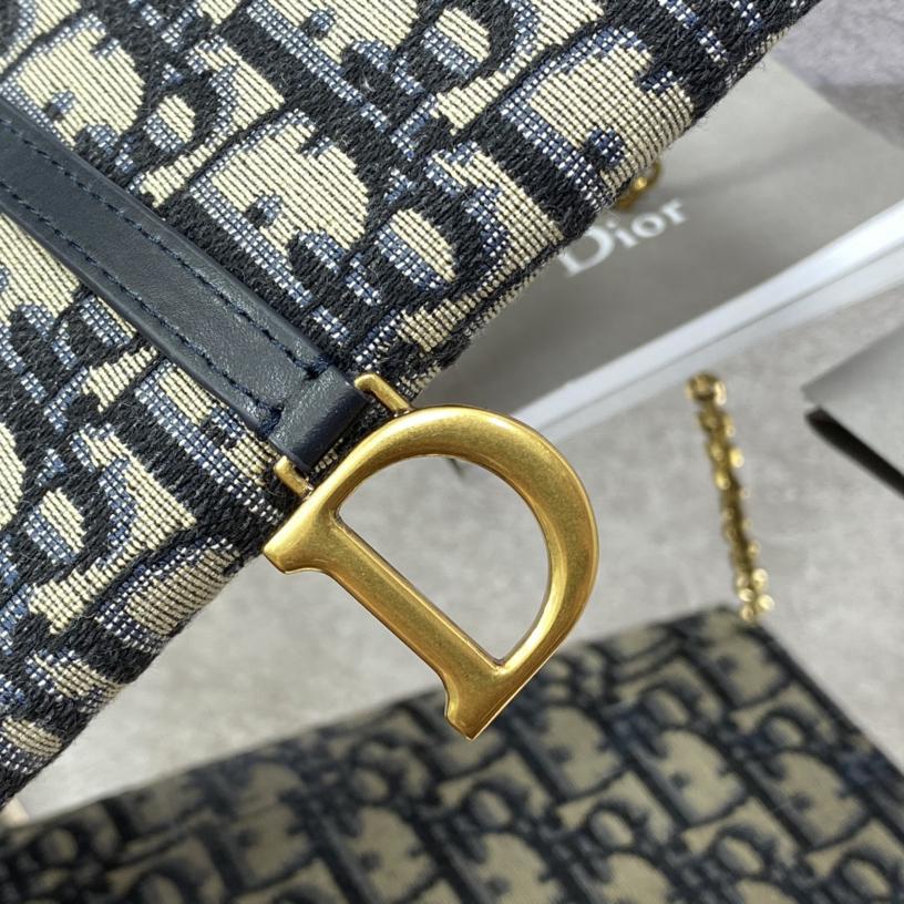 Dior Long Saddle Wallet With Chain - FashionPlug