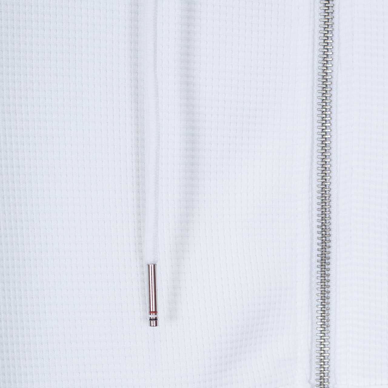 Thom Browne 4-Bar Zip-Up Cotton Hoodie - FashionPlug
