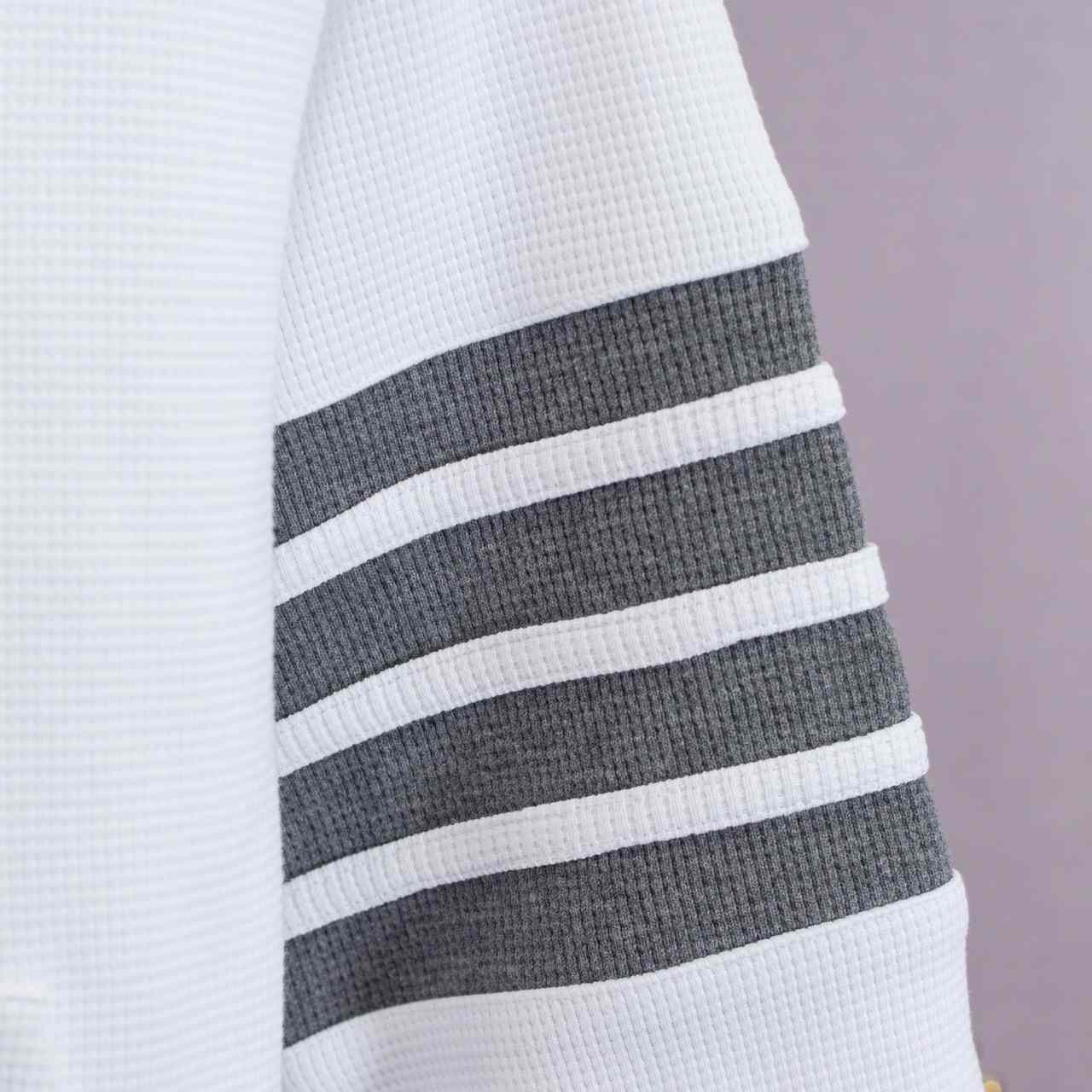 Thom Browne 4-Bar Zip-Up Cotton Hoodie - FashionPlug