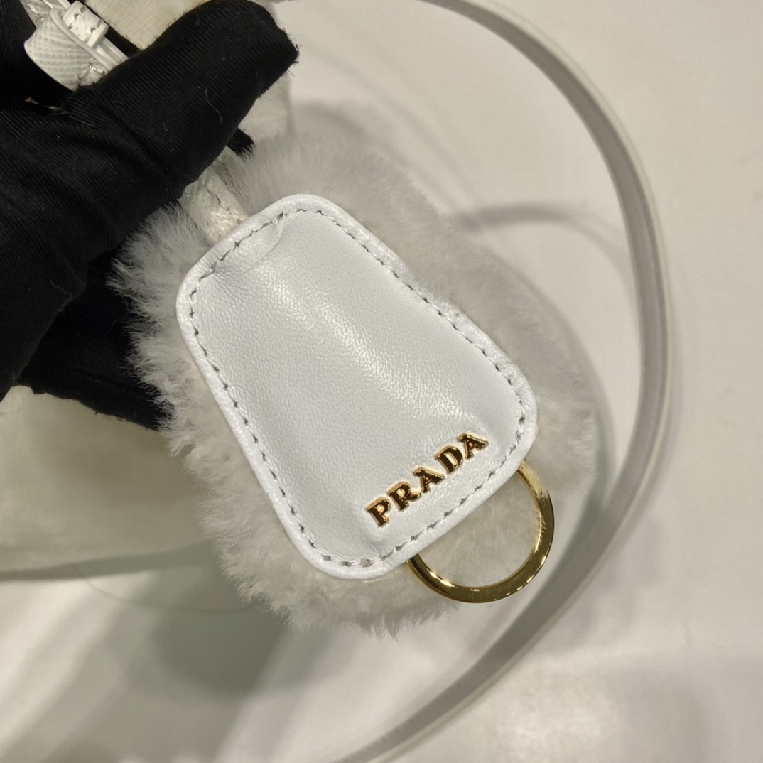 Prada Galleria Shearling Mini-Bag - FashionPlug