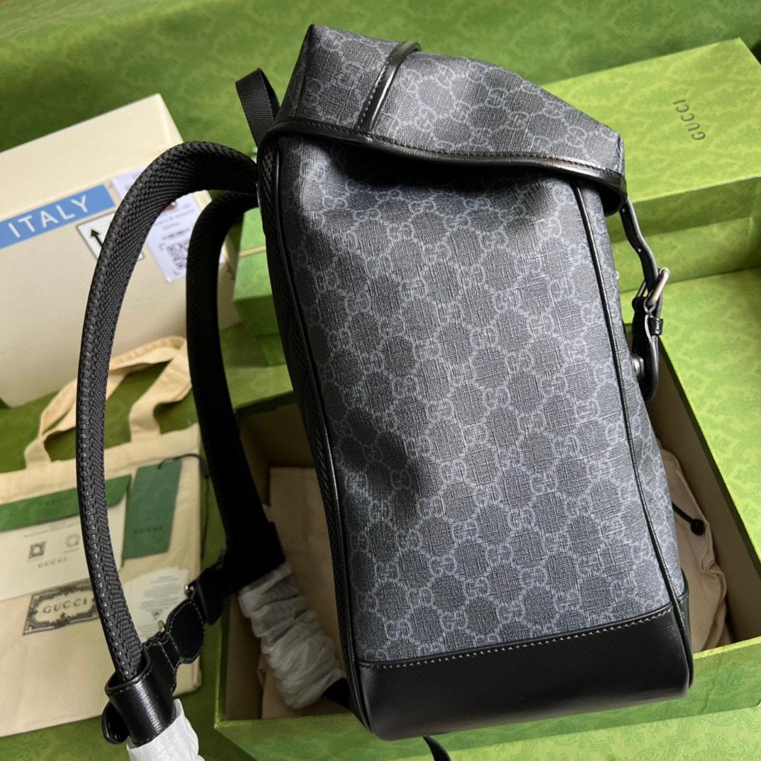 Gucci Medium Backpack With Interlocking G(26-43-18cm) - FashionPlug