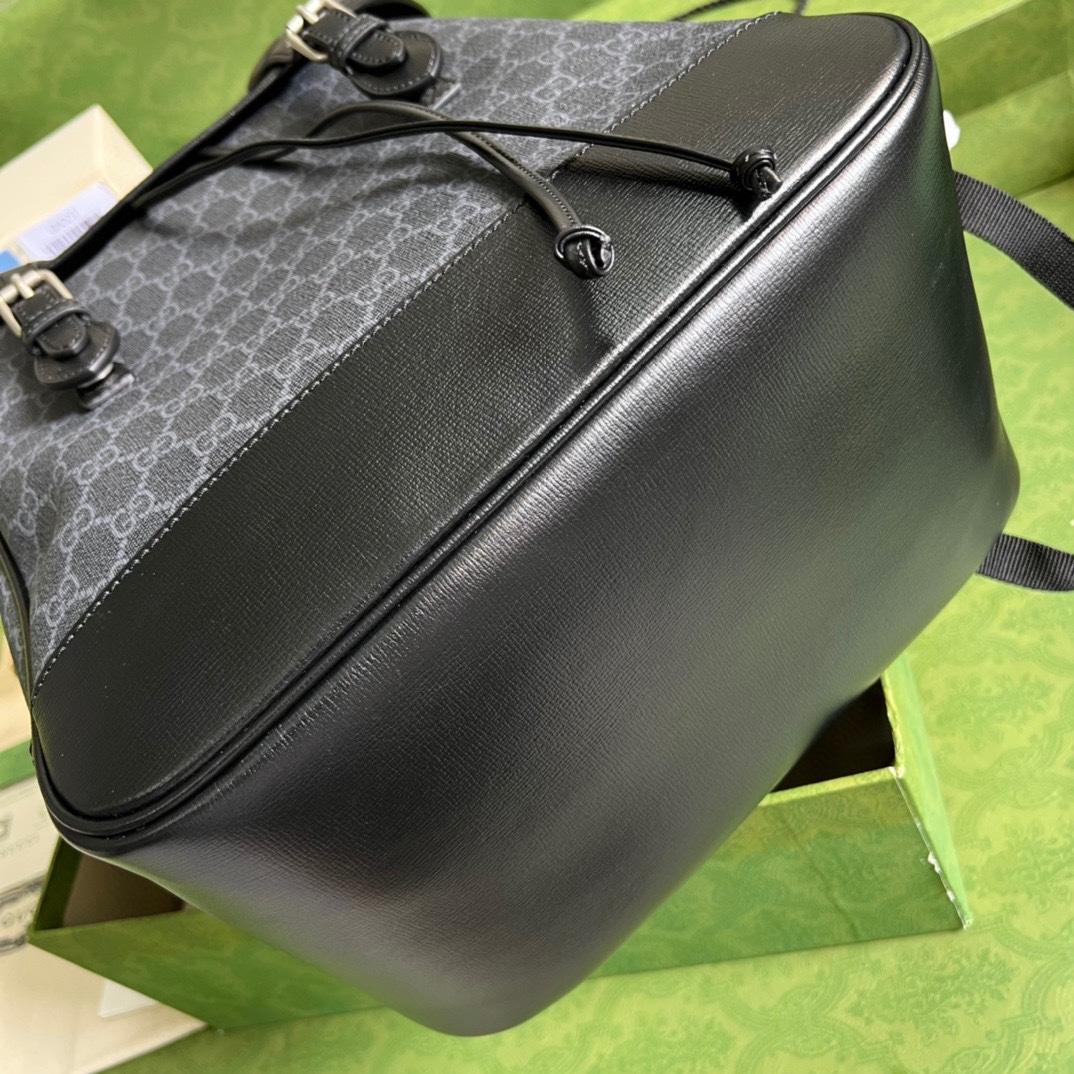 Gucci Medium Backpack With Interlocking G(26-43-18cm) - FashionPlug