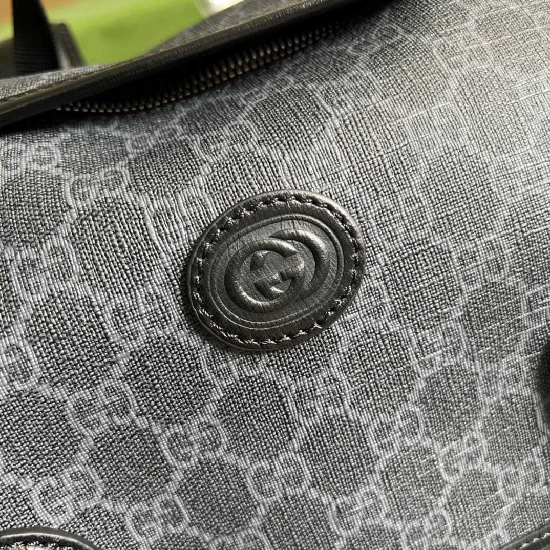 Gucci Medium Backpack With Interlocking G(26-43-18cm) - FashionPlug