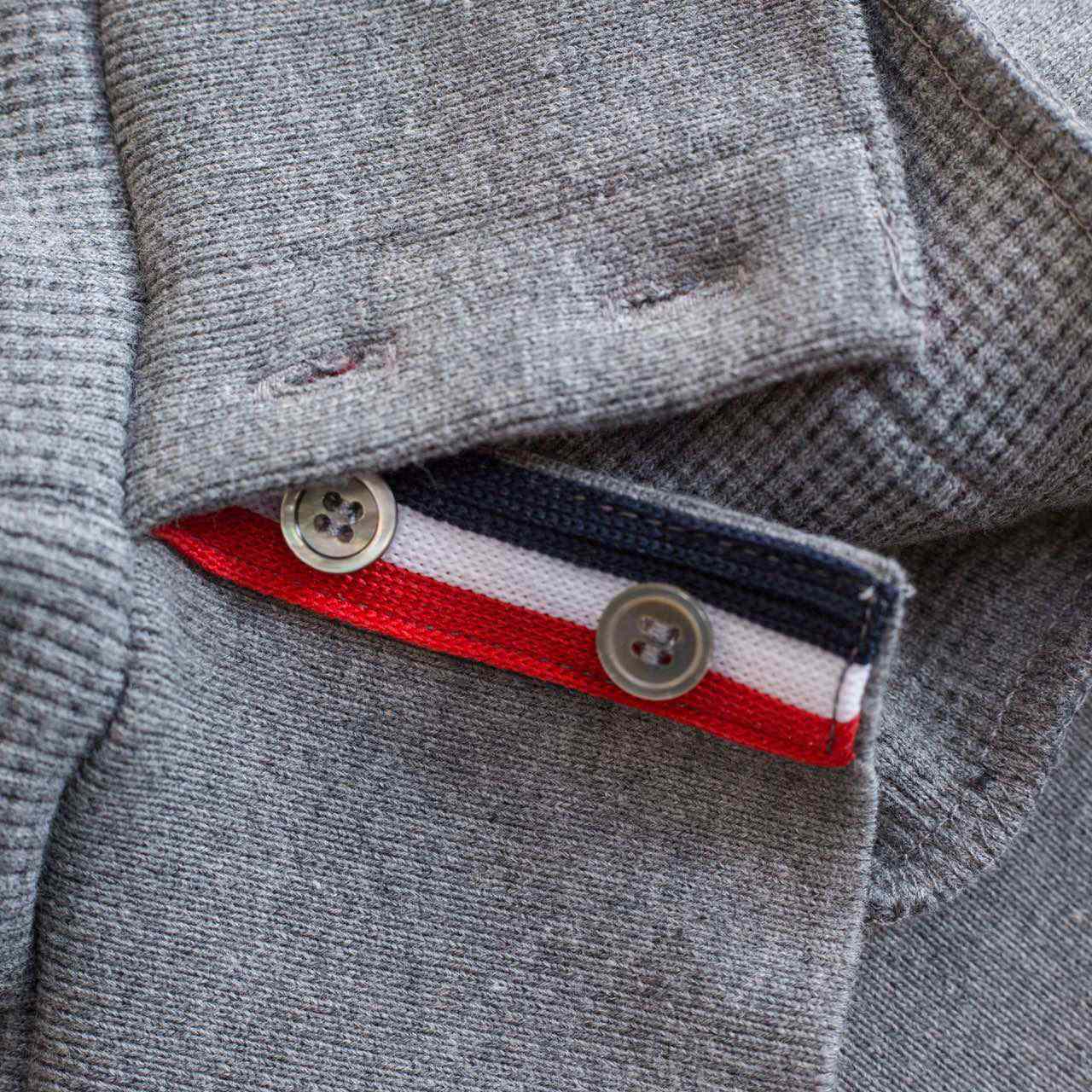 Thom Browne 4-Bar Zip-Up Cotton Hoodie - FashionPlug