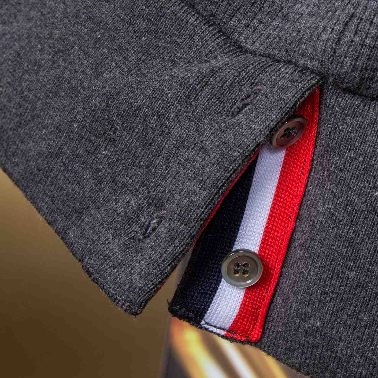 Thom Browne 4-Bar Zip-Up Cotton Hoodie - FashionPlug