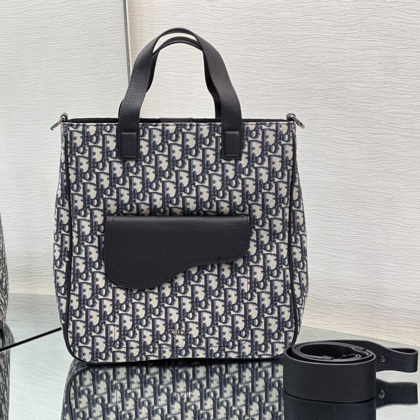 Dior Saddle Tote Bag With Shoulder Strap - FashionPlug