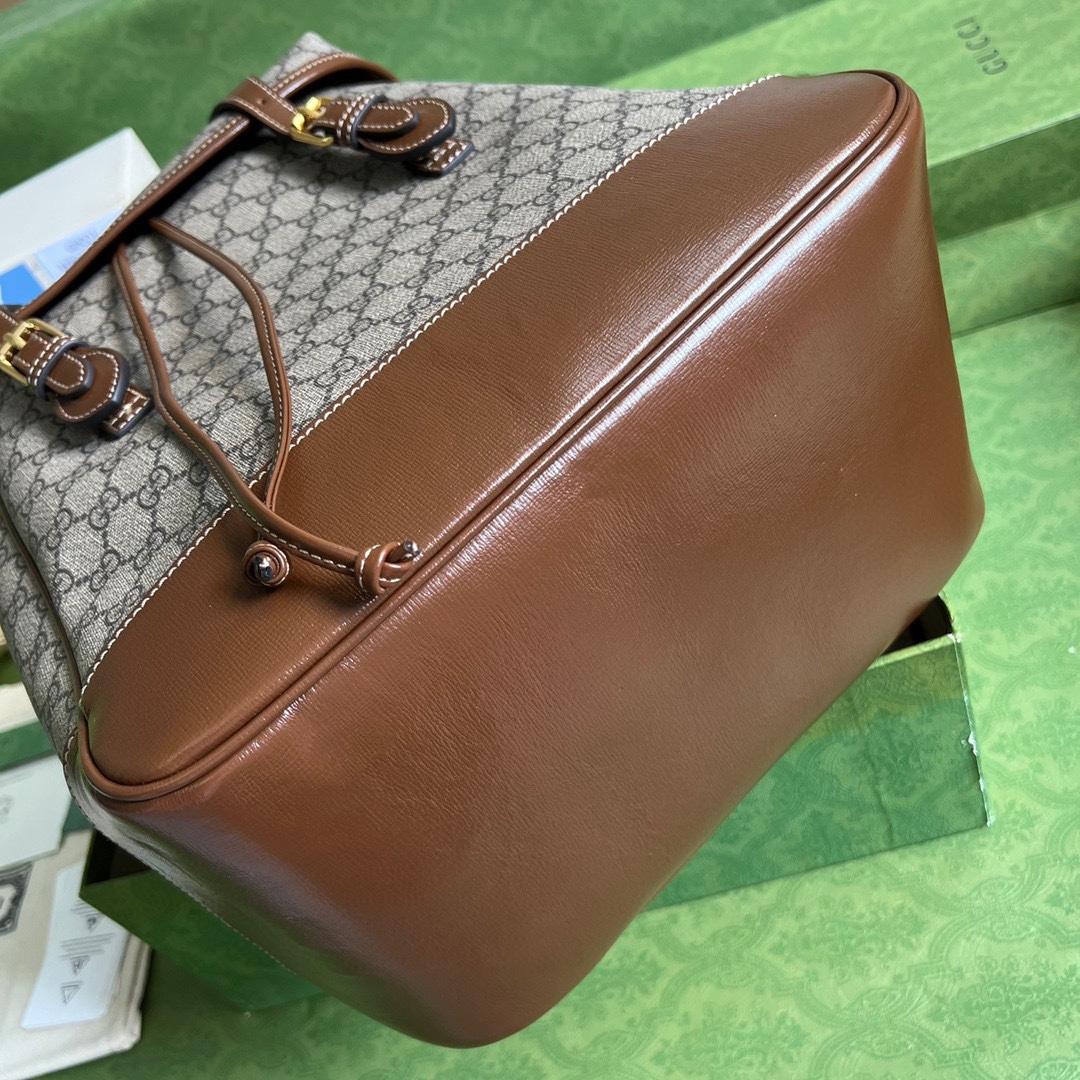 Gucci Medium Backpack With Interlocking G(26-43-18cm) - FashionPlug