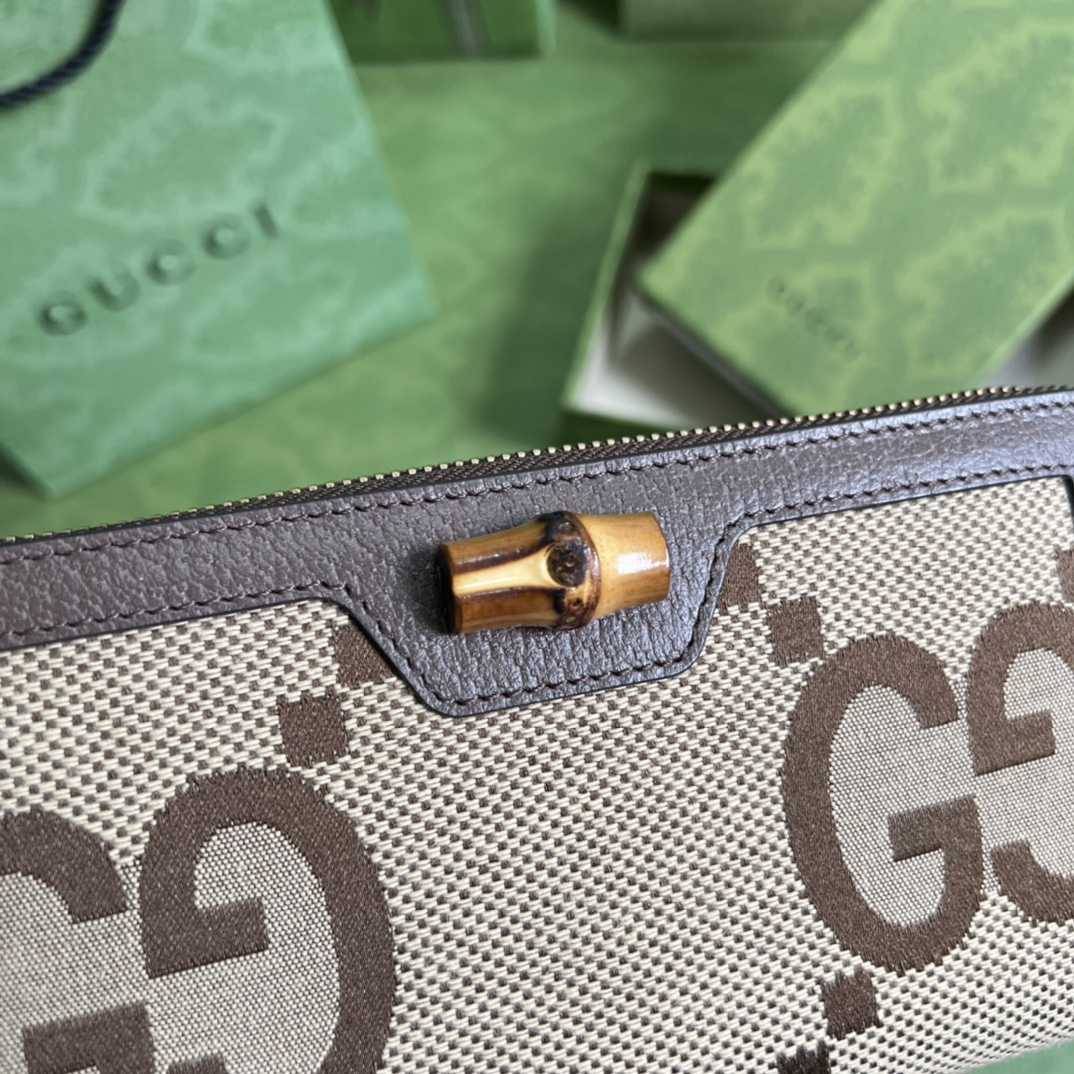 Gucci Diana Jumbo GG Wallet(19*10*3cm)    - FashionPlug