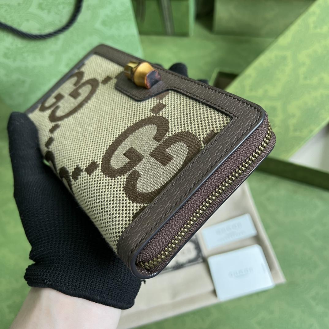 Gucci Diana Jumbo GG Wallet(19*10*3cm)    - FashionPlug
