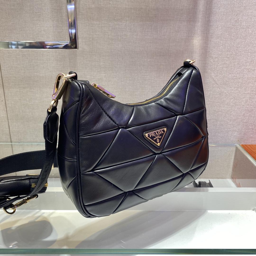 Prada System Patchwork Shoulder Bag(24*17*7cm) - FashionPlug