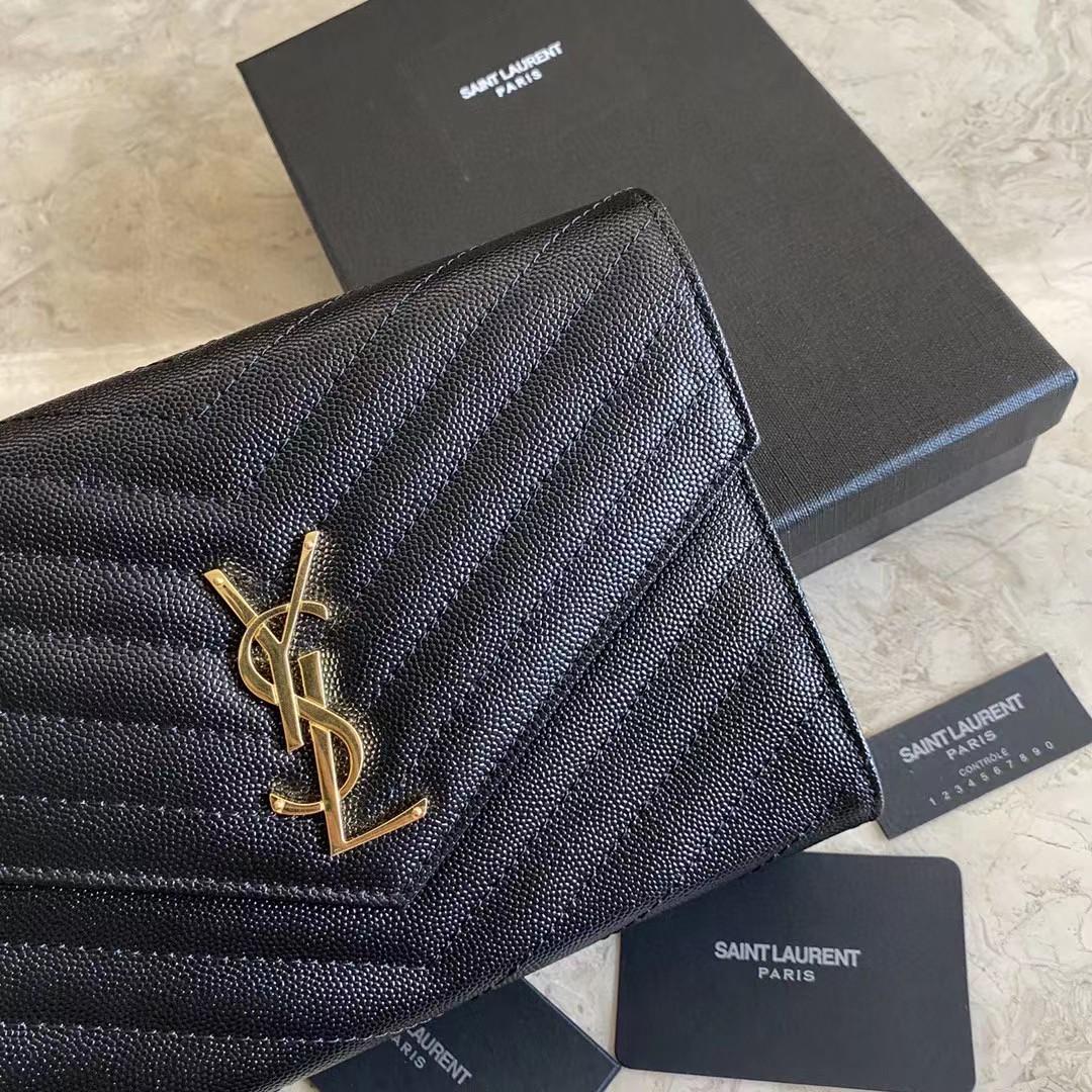 Saint Laurent Monogramme Quilted Textured-Leather Pouch(21-16-3CM) - FashionPlug