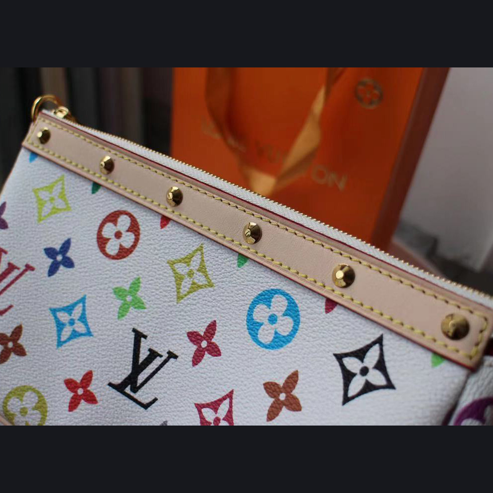 Louis Vuitton x Takashi Murakami Pochette Accessoires Clutch Bag(22-13cm) - FashionPlug