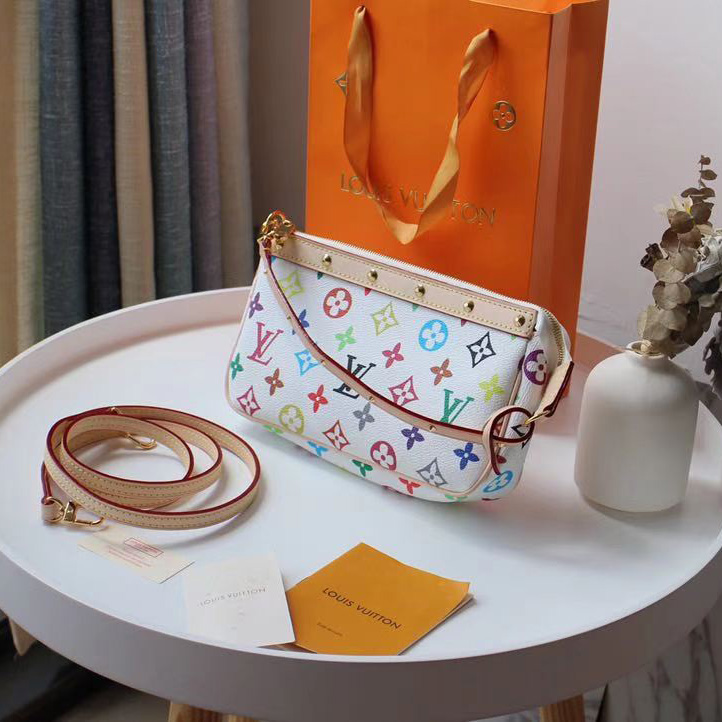 Louis Vuitton x Takashi Murakami Pochette Accessoires Clutch Bag(22-13cm) - FashionPlug