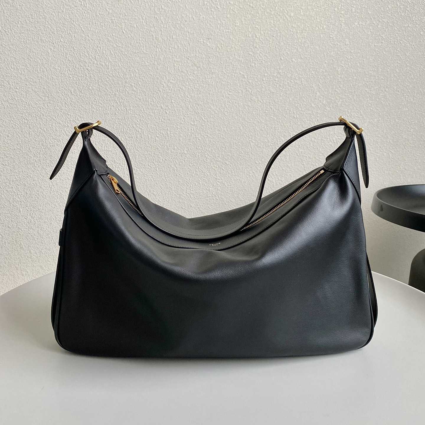 Celine Large Romy In Supple Calfskin Black - FashionPlug