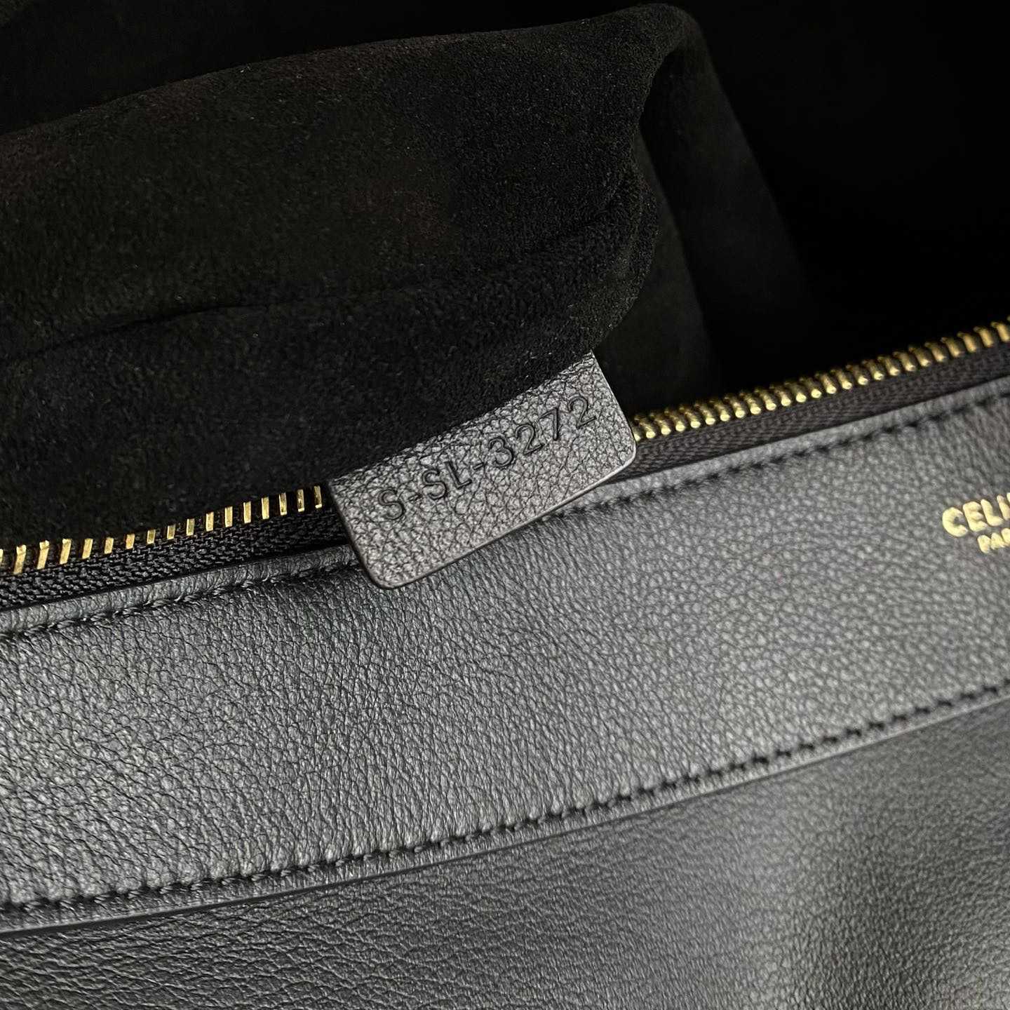 Celine Large Romy In Supple Calfskin Black - FashionPlug