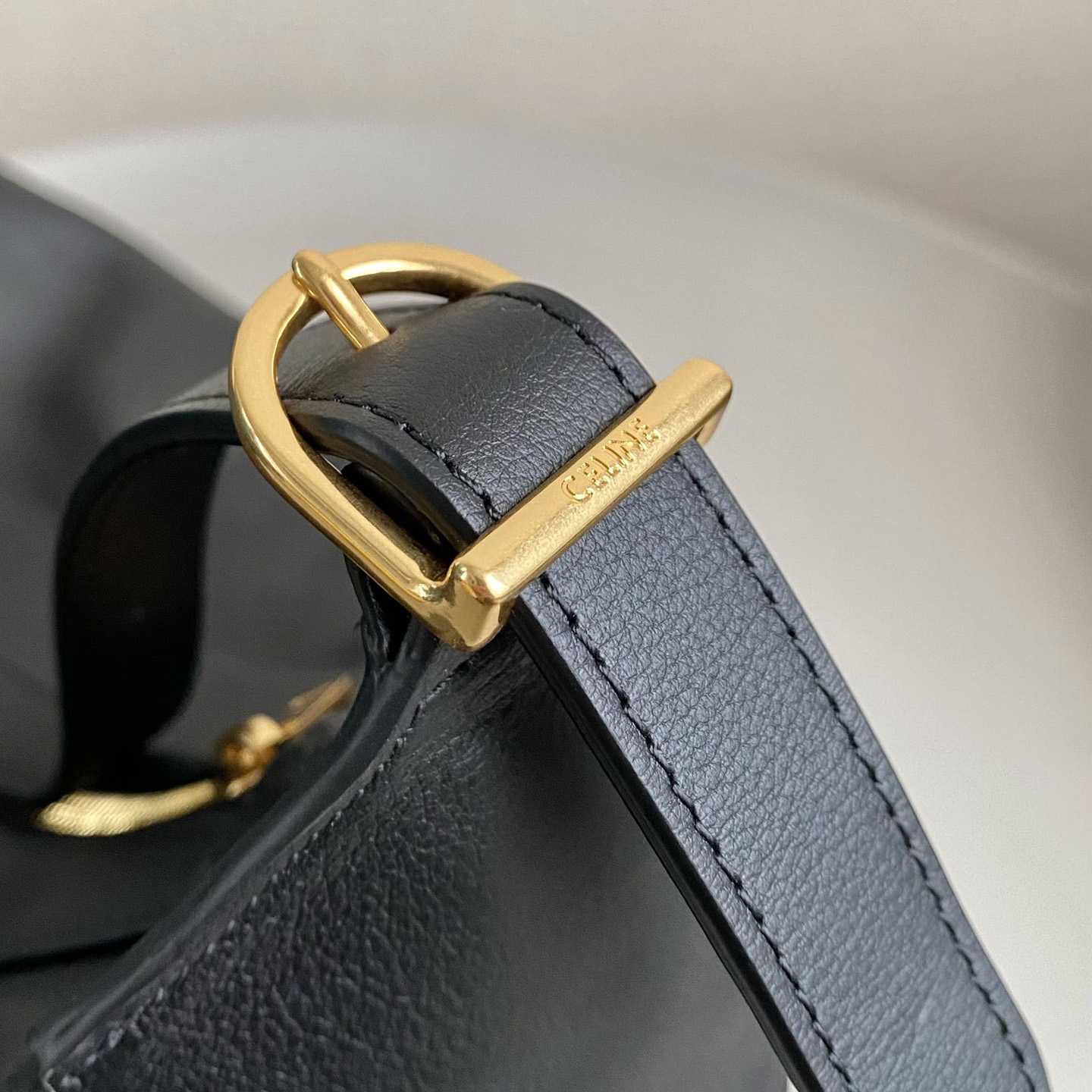 Celine Large Romy In Supple Calfskin Black - FashionPlug