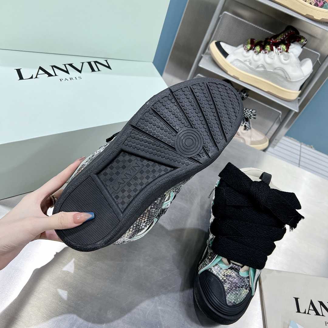 Lanvin Curb Low-Top Sneakers - FashionPlug