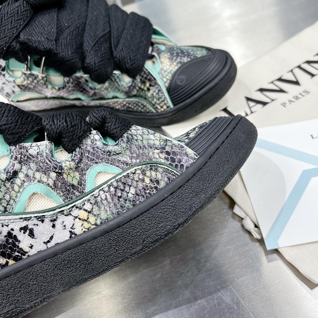 Lanvin Curb Low-Top Sneakers - FashionPlug