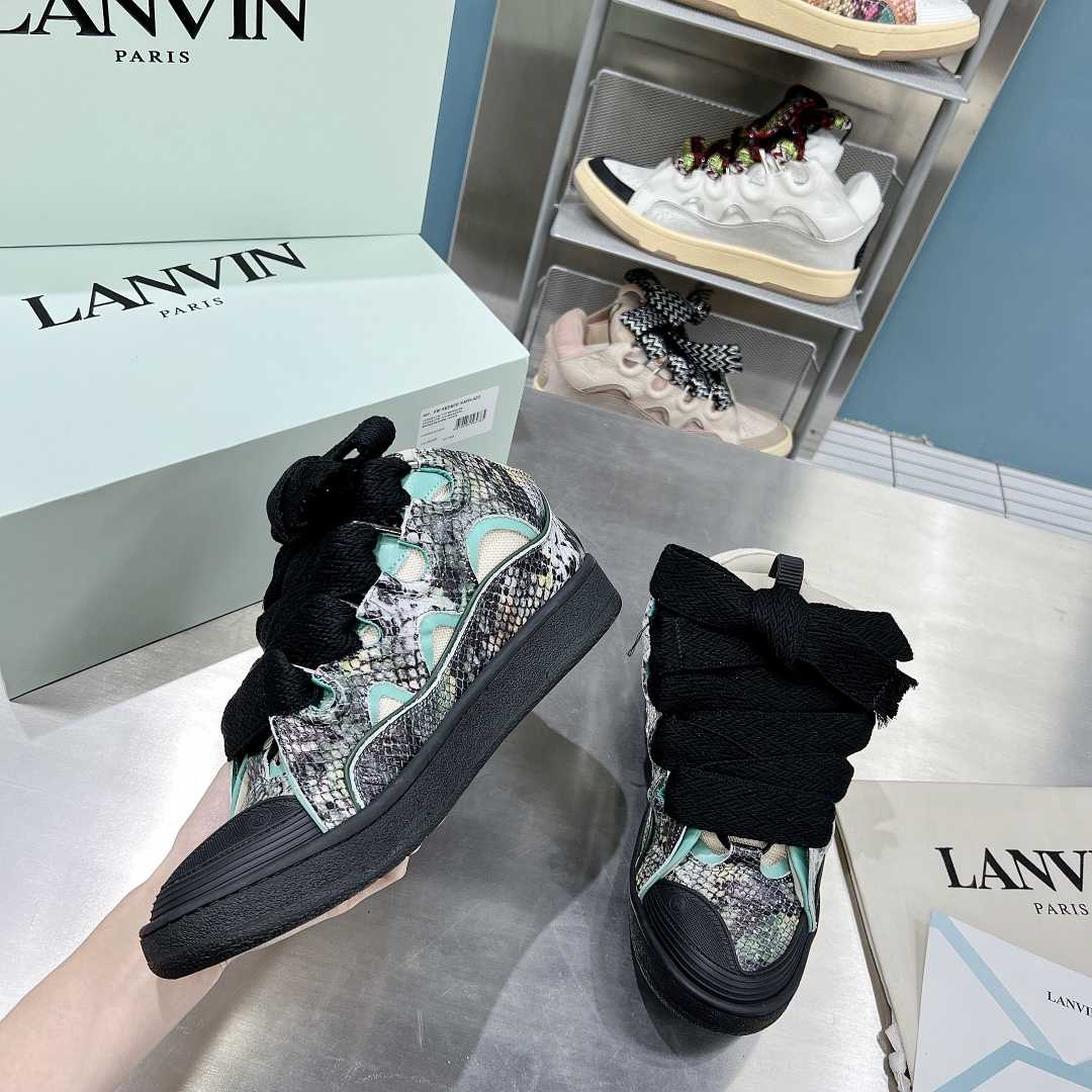 Lanvin Curb Low-Top Sneakers - FashionPlug