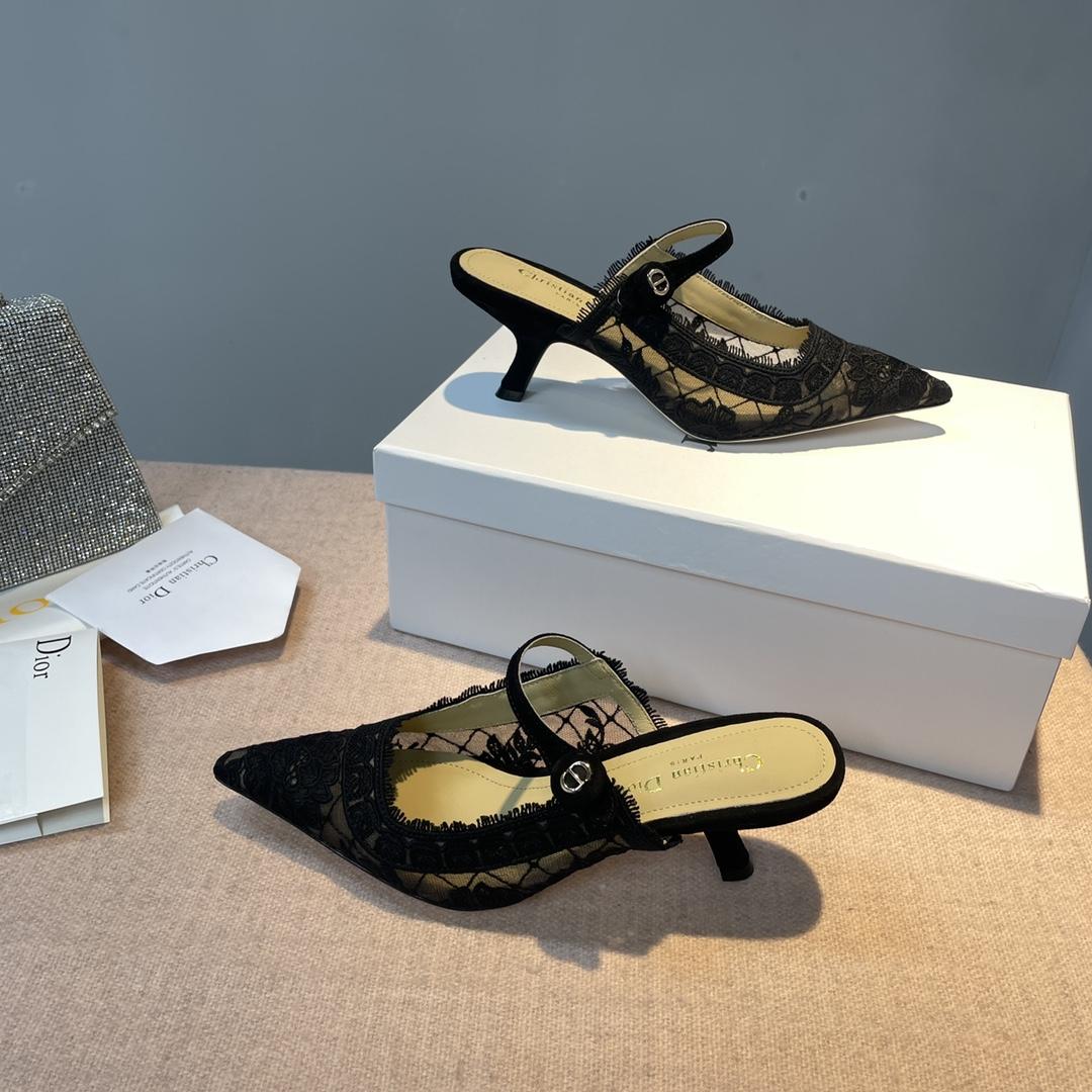 Dior Capture Heeled Mule - FashionPlug